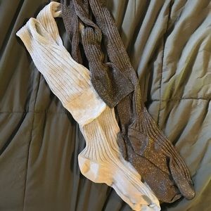 sparkly thigh high socks